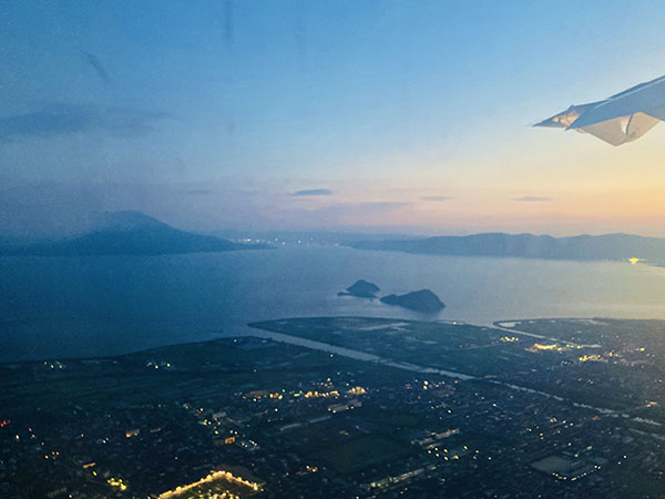 屋久島の旅|JAL飛行機・桜島|書道家藤井碧峰
