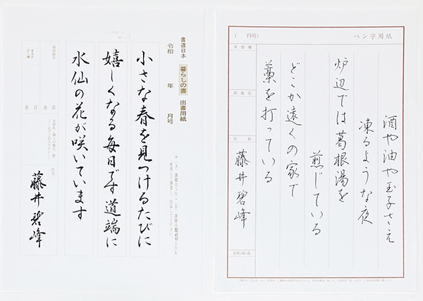 【実用書】美しく退職願・退職届を書く|各種ボールペンと筆の違いも紹介|書道家藤井碧峰